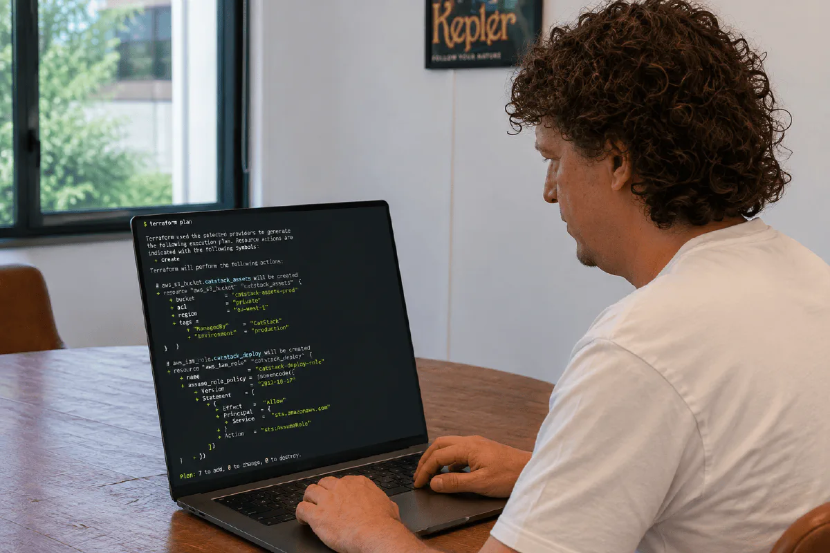 Voorstel: terraform plan output in terminal met geplande wijzigingen