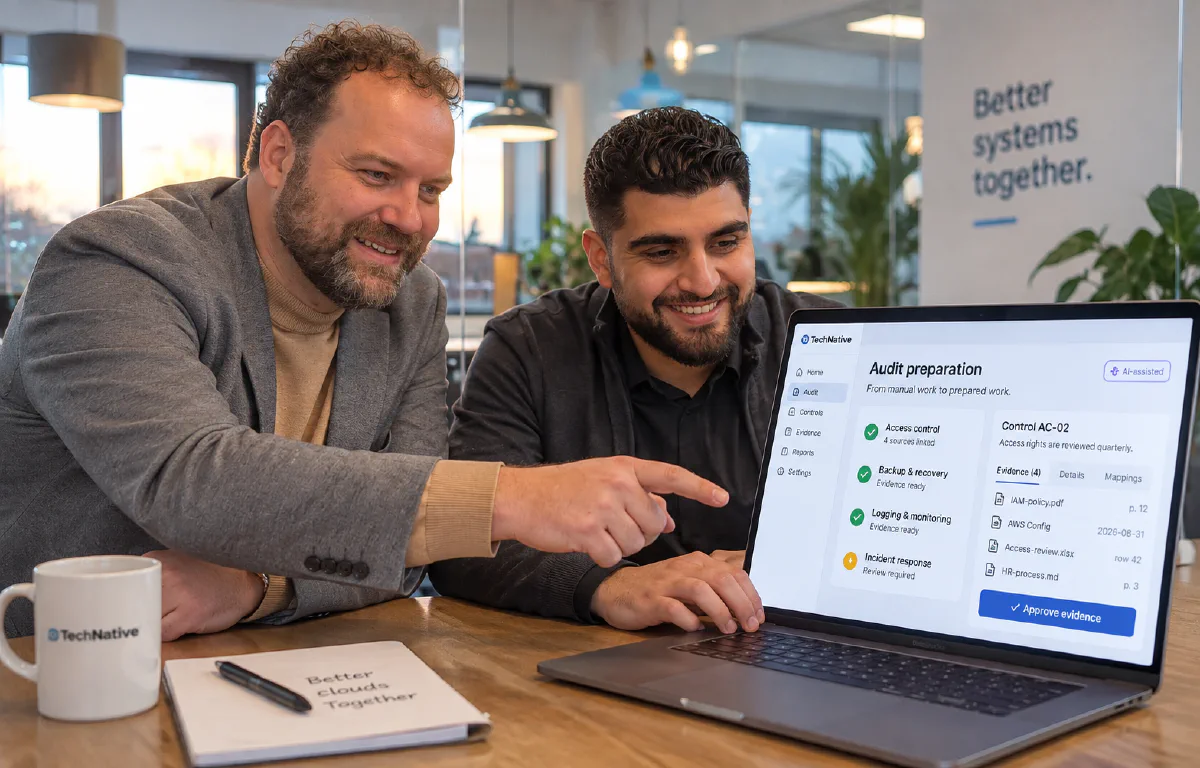 Voorstel: bewijs gekoppeld aan controls, met bronvermelding per regel